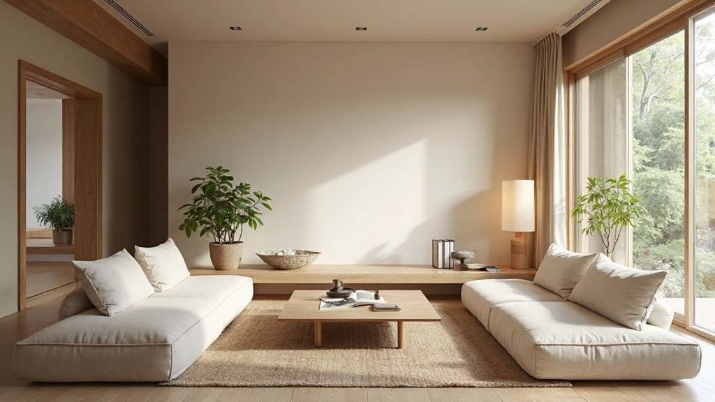 Living space exemplifying interior harmony and calm design