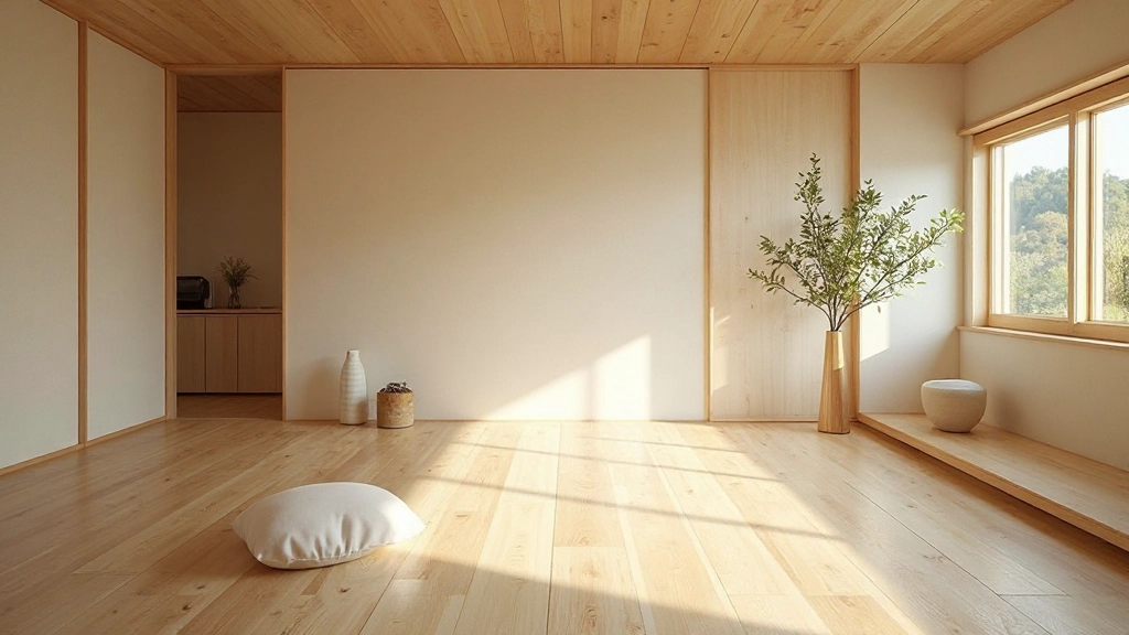 Modern minimalist interior with Japanese design principles